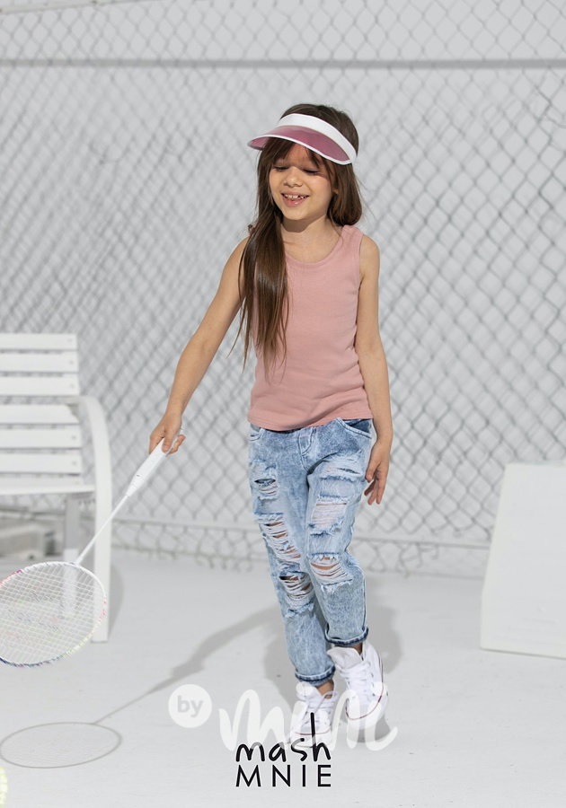 Žebrované stretch tílko pink *Premium*