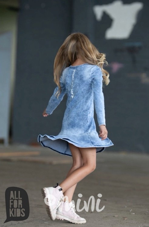 Inspired denim blue šaty *by AFK*