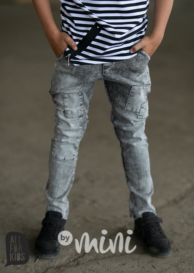 Ice black jeans pants záplaty *by AFK*