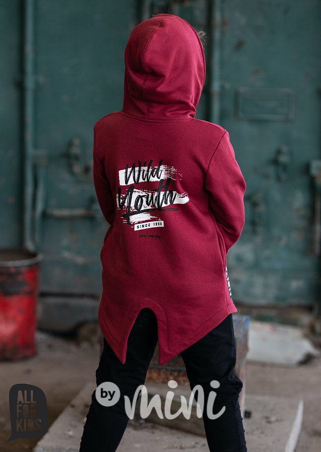 Wild youth mikina - bordo