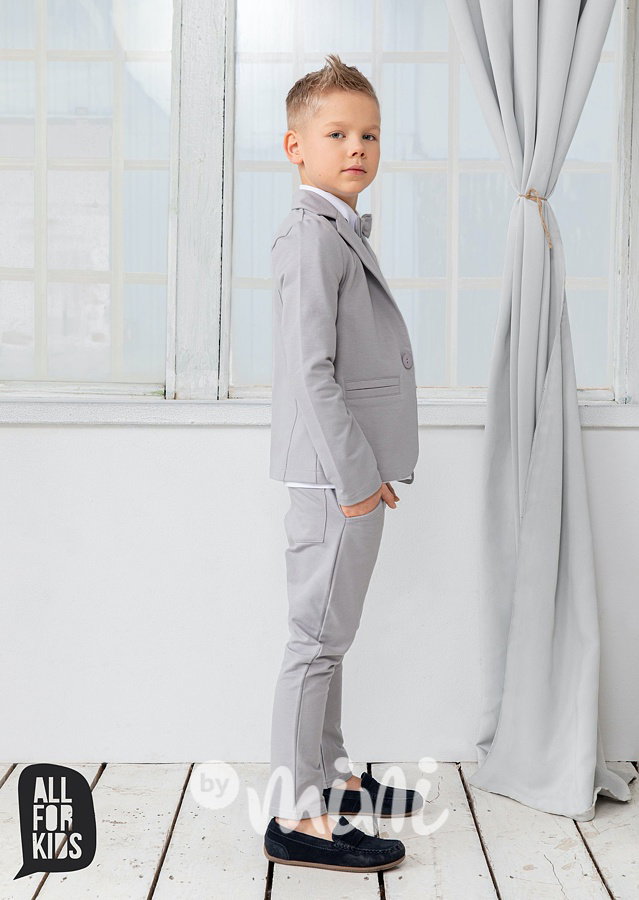 Elegant kalhoty - pastel grey