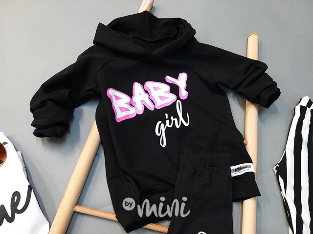 Baby girl mikina černá