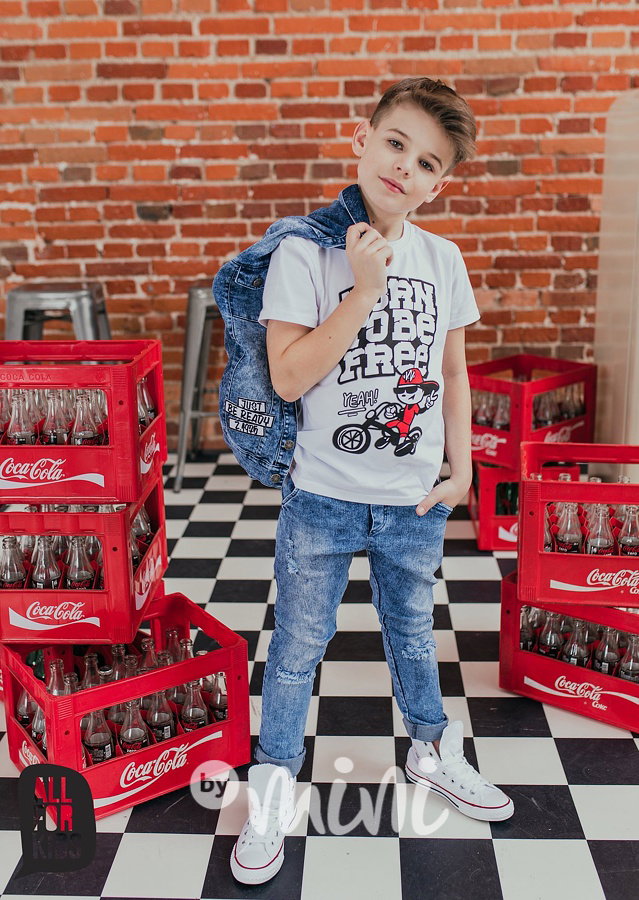 Modré ripped jeansy - All for kids