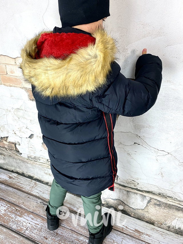 Navy chlapecký zimní kabát