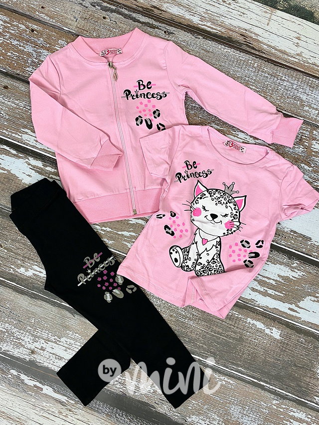 3pcs Be Princess souprava - růžová