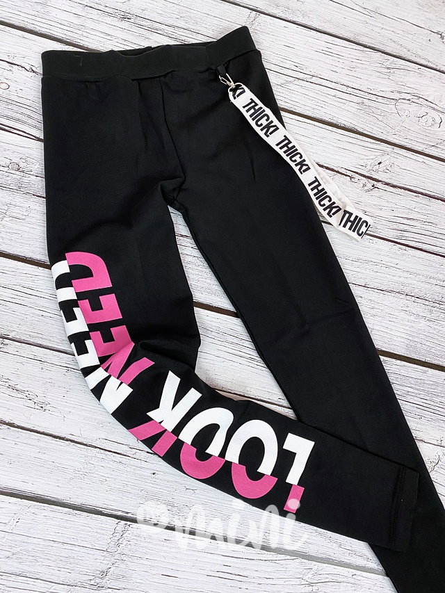 Look dívčí jegginy s laclem