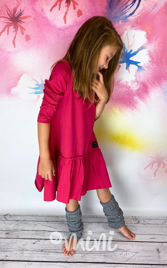 Malinové oversize šaty *TOP*