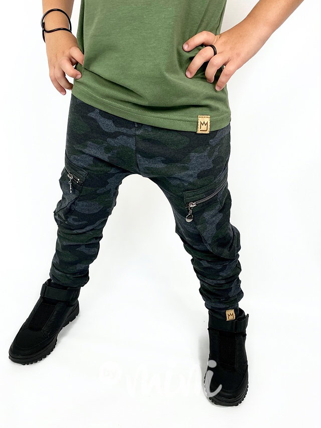 NEW baggy kapsáče grey/green army