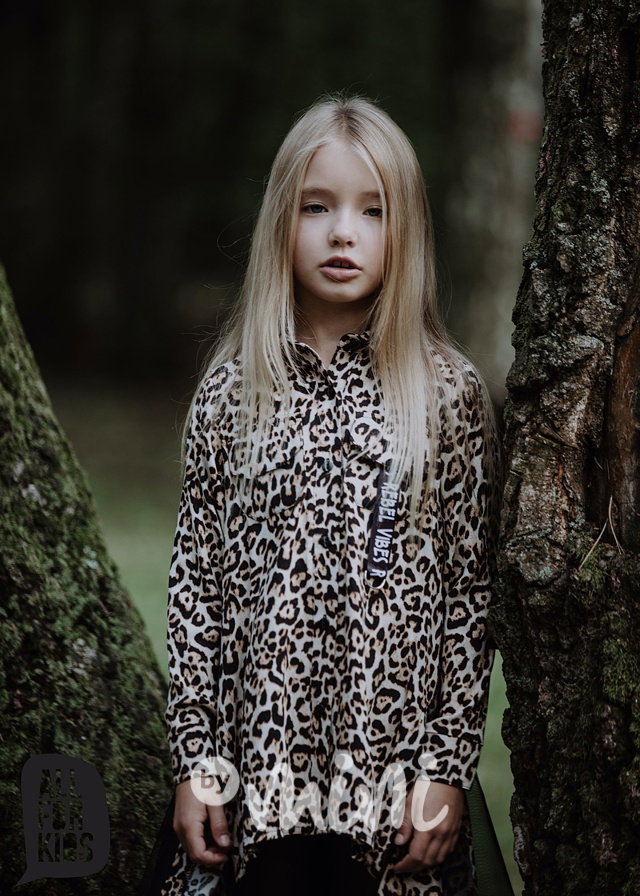 Long košile leopard s tylem *by AFK*