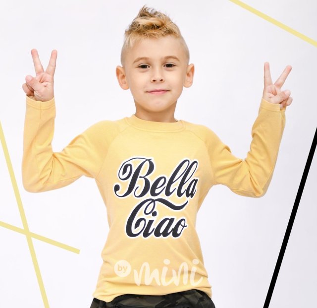 Bella Ciao vanilkové triko s dlouhým rukávem
