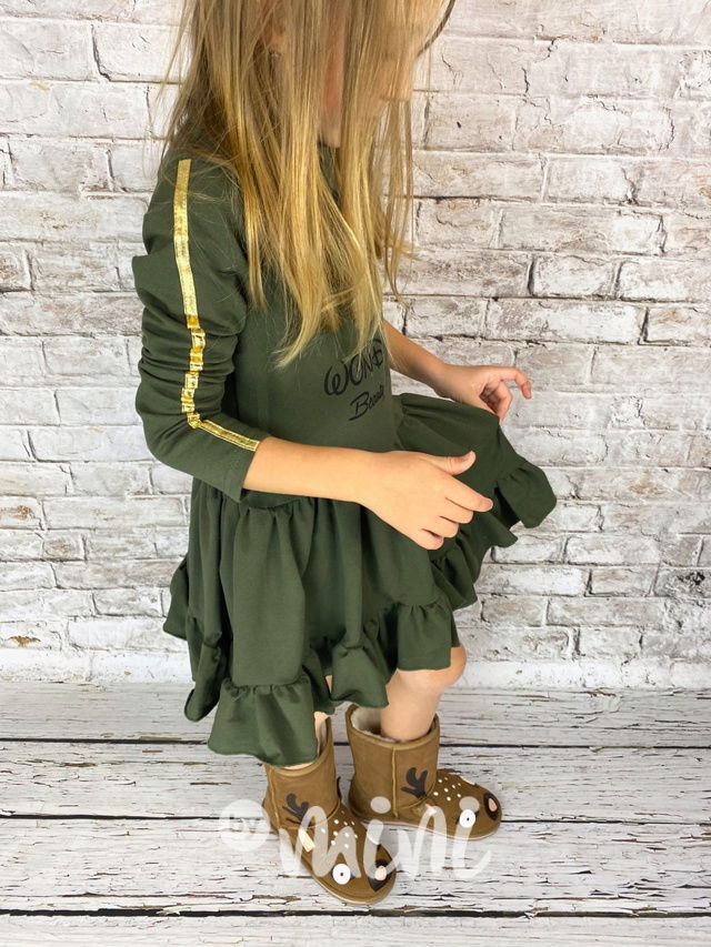 Wonder - extra točivé šaty khaki