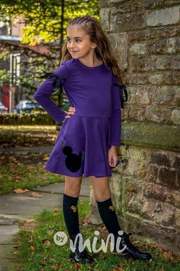 Mickey fiolet šaty