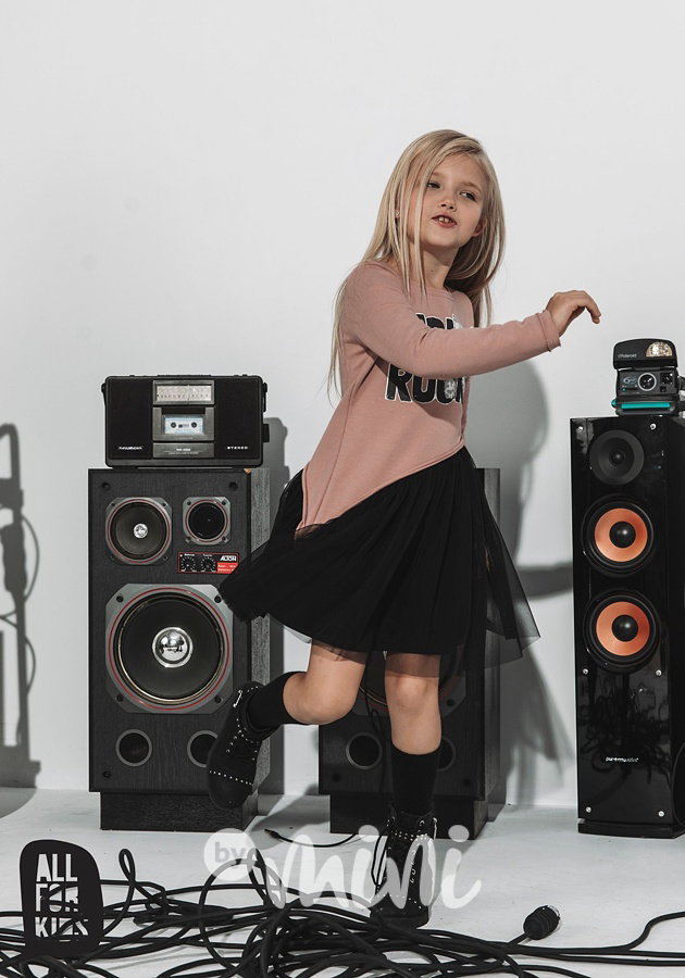Girl rock šaty pink/black *by AFK*