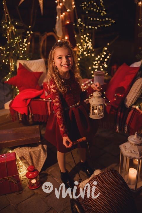 Společenské vánoční dětské šaty