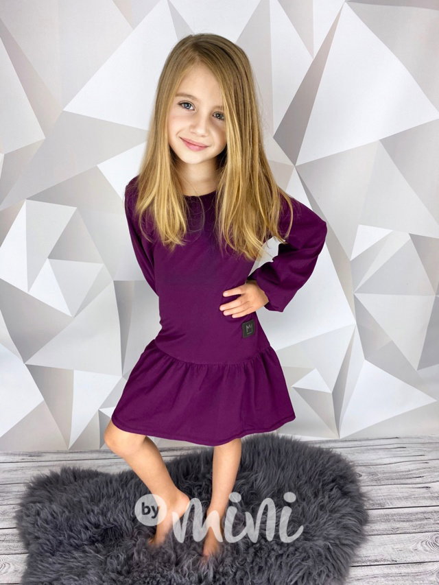 Boho purple šaty