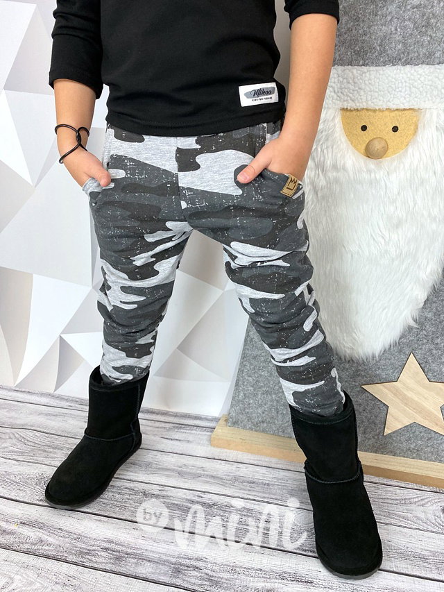 Zateplené grey army tepláčky BASIC
