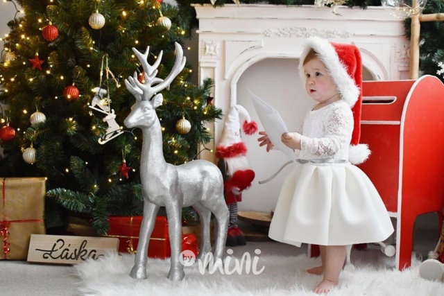 Luxury white dress - luxusní dívčí bílé šaty