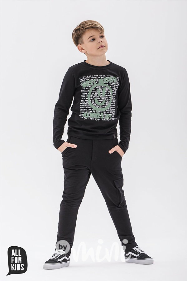 Joy longsleeve chlapecké triko černé *by AFK*