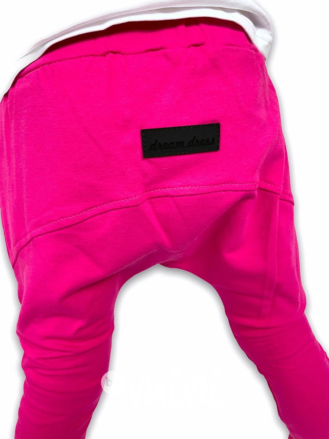 Fashion baggy tepláčky - malinové *DreamDress*