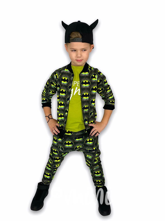 Baggy Batman s kapsičkou a zipem