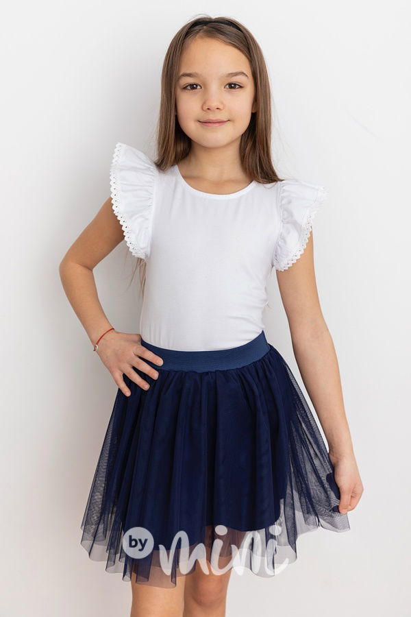 Royal blue tylová tutu sukně