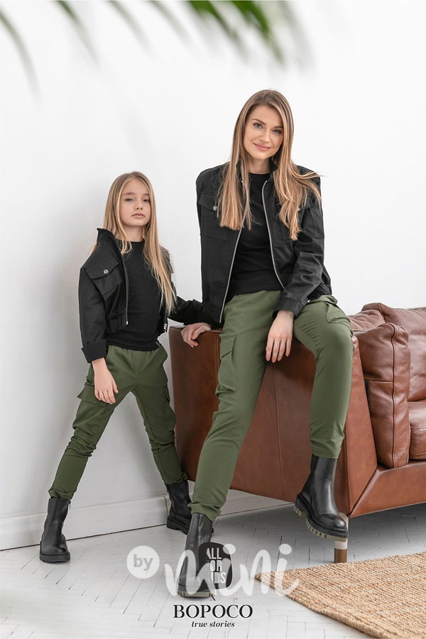 Černá bunda urban street style #MiniMe