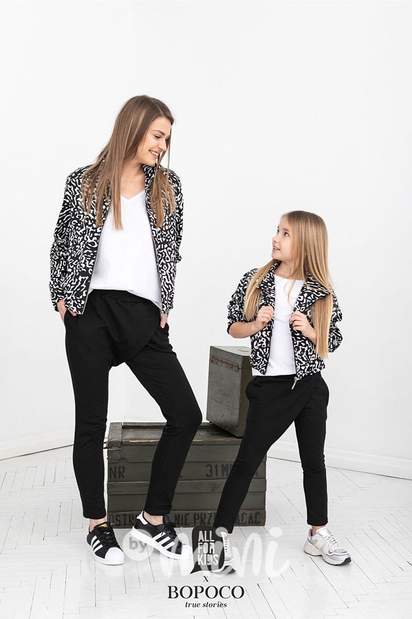 Jarní bunda splash white #MiniMe