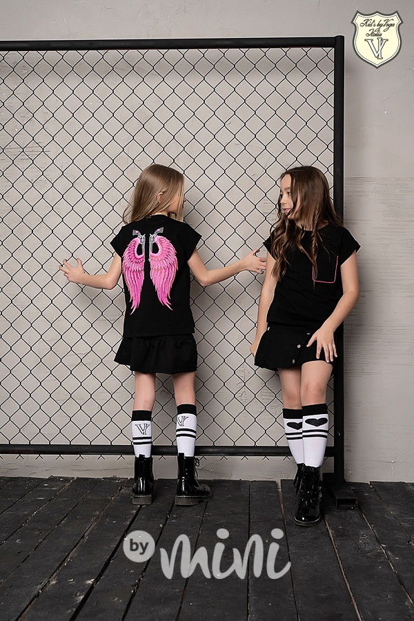 Wings triko - černé