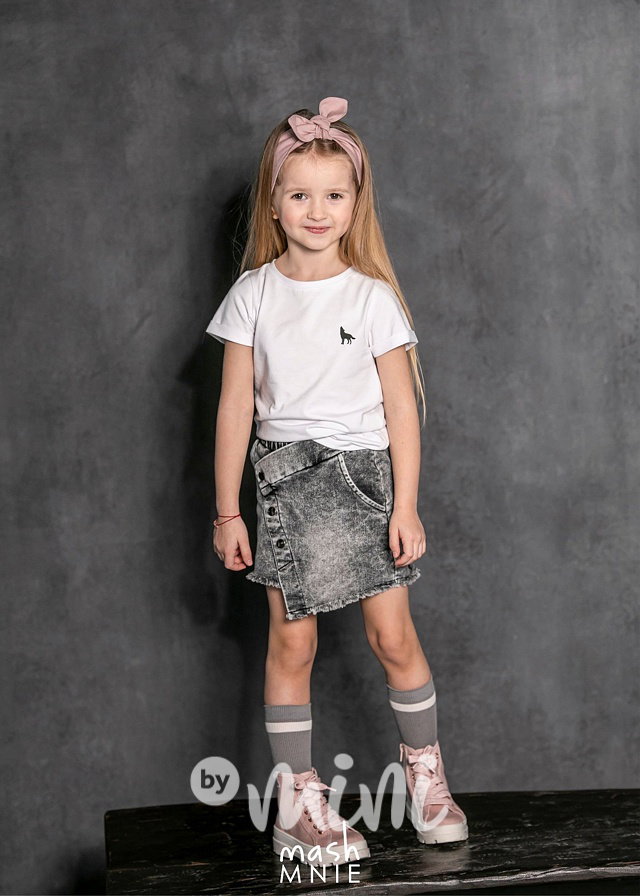 Jeans sukně ice grey *MashMnie*