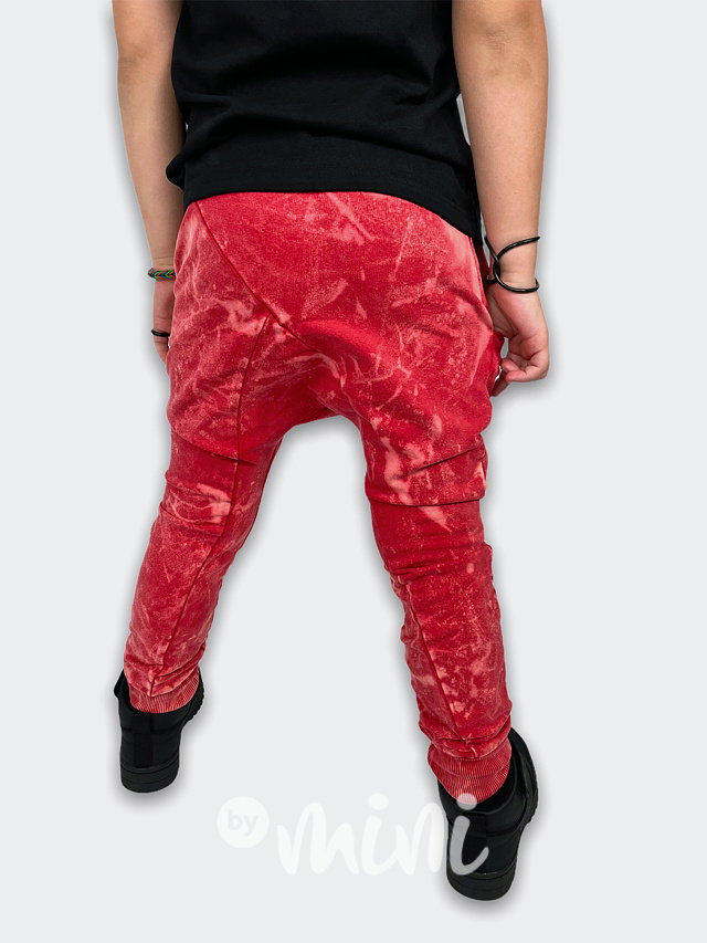 Splash acid wash baggy tepláky red  *Despacito*