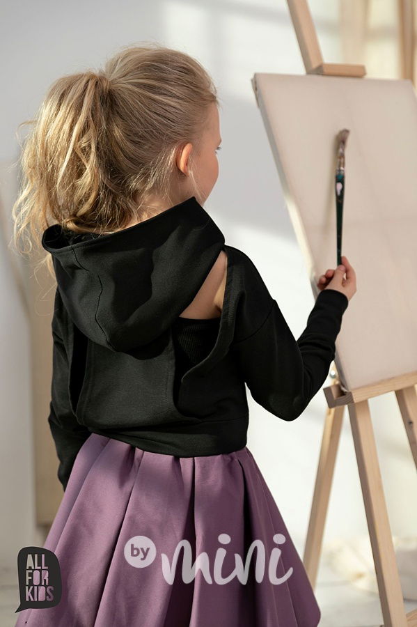 Mikina crossed backs černá *AFK*