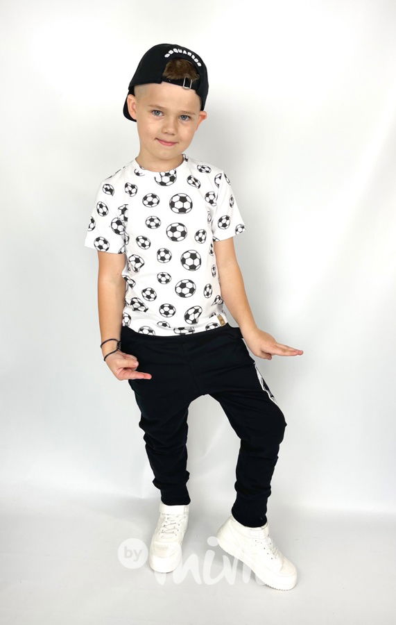 Fotbalové baggy tepláky - černé