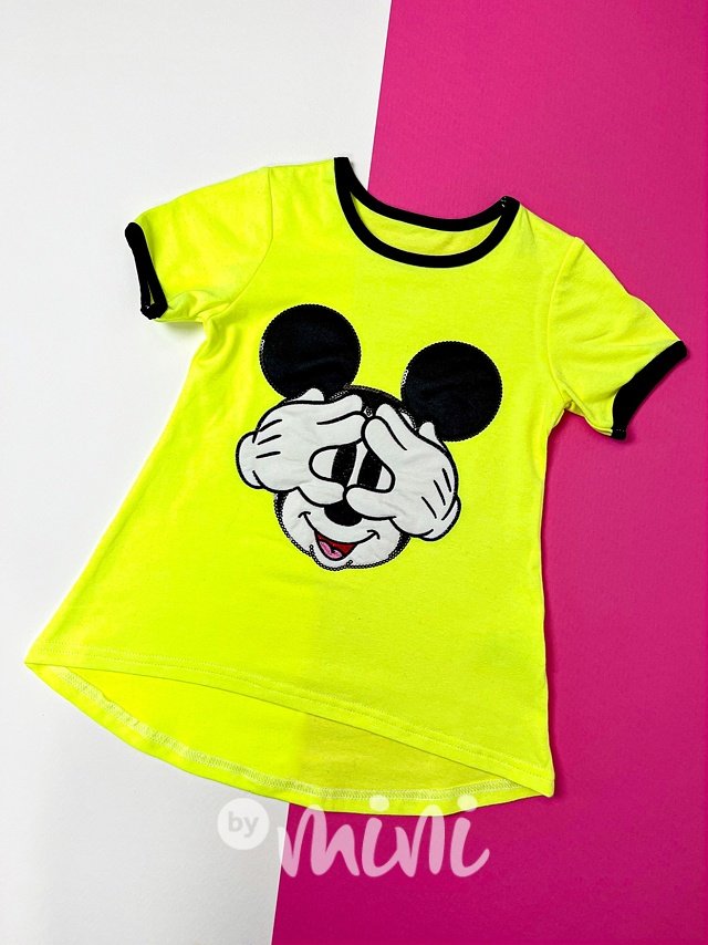 Mickey tunika - neon yellow
