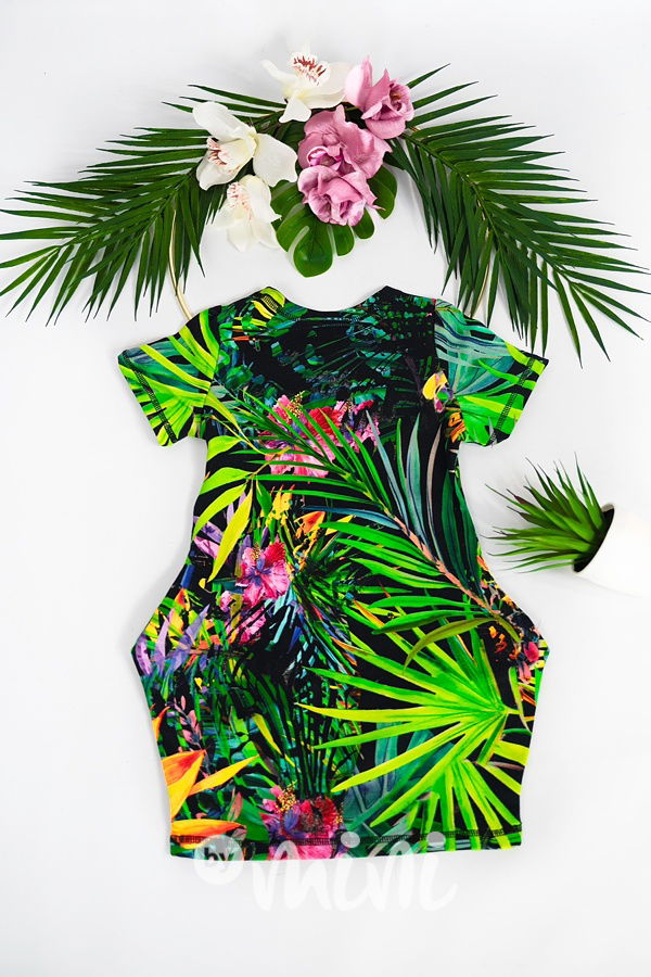 TROPIC asymetrická tunika - krátký rukáv