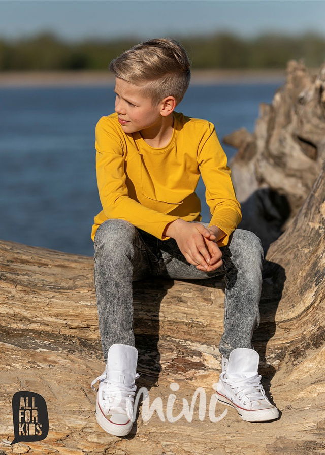 STAR longsleeve triko mustard