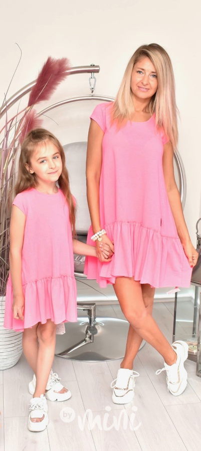 Neon pink oversize šaty *TOP*