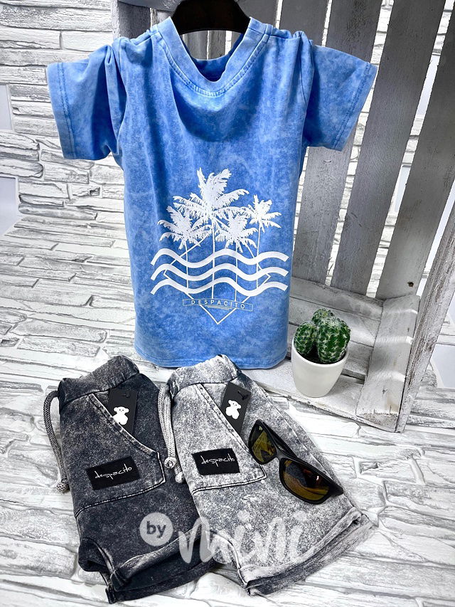 Kraťasy DESPACITO acid wash black