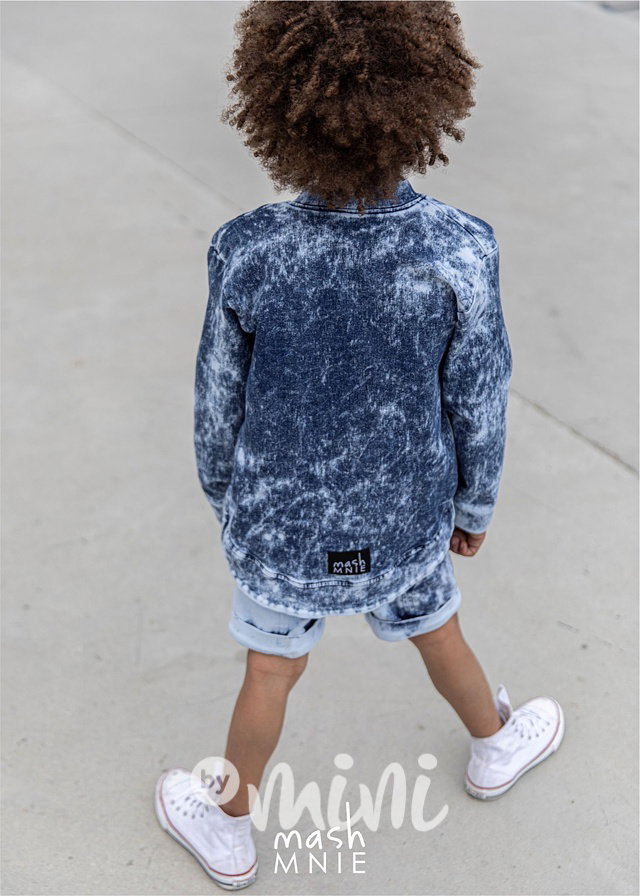 Acid wash soft jeans kraťasy zipy  *MashMnie*