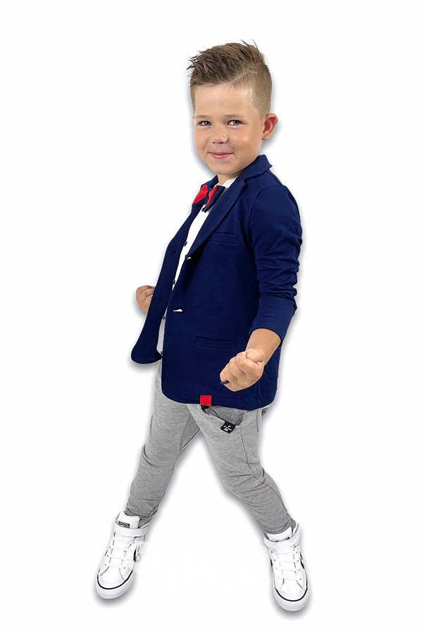 Elegant šedé kalhoty s knoflíky