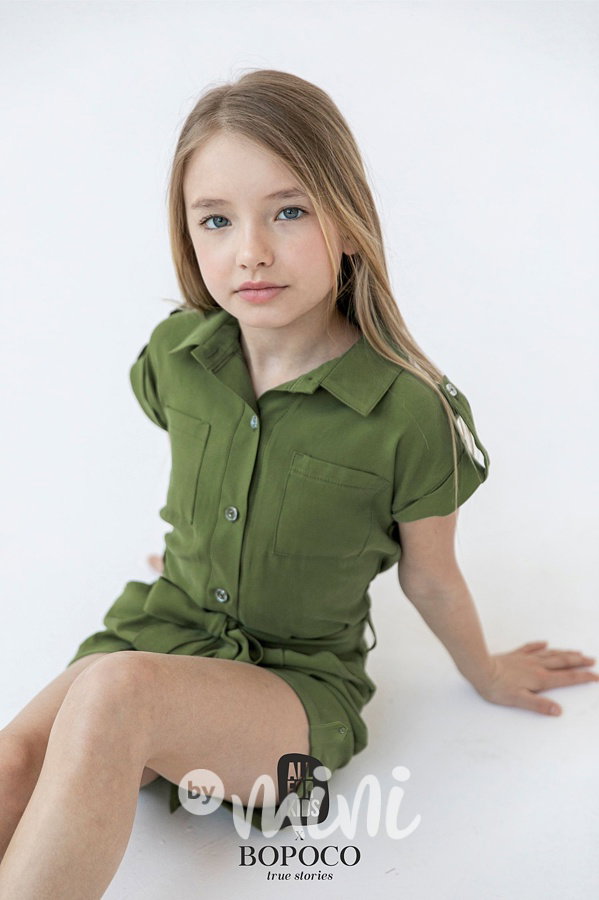 Khaki summer overal