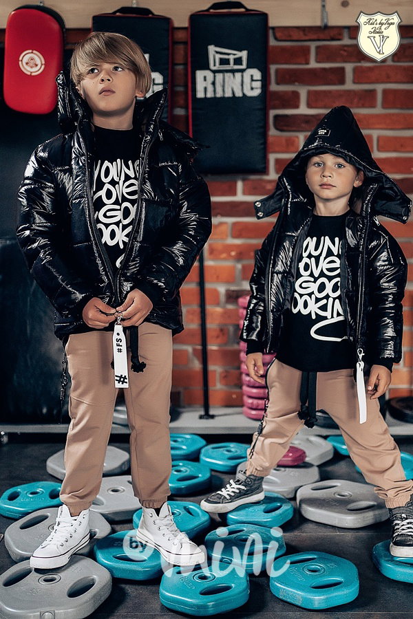 Černá zimní bunda - Voga boy