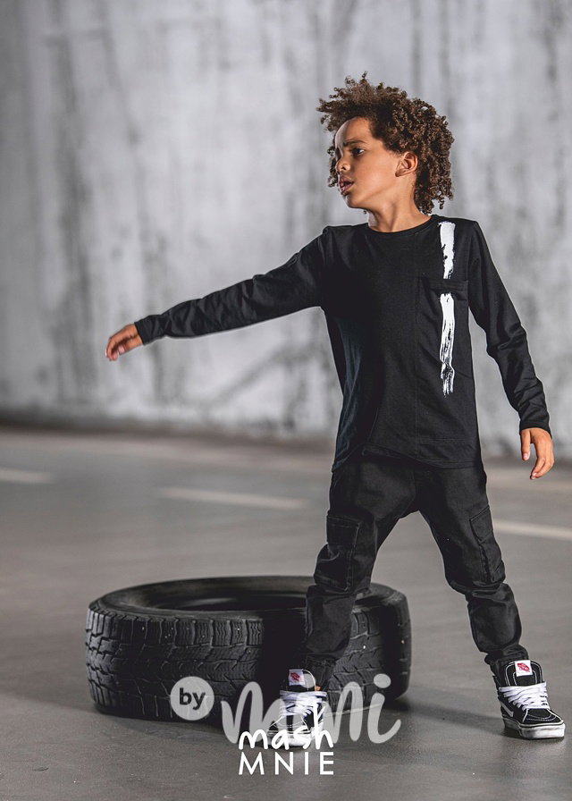 BRUSH longsleeve triko černé *MashMnie*