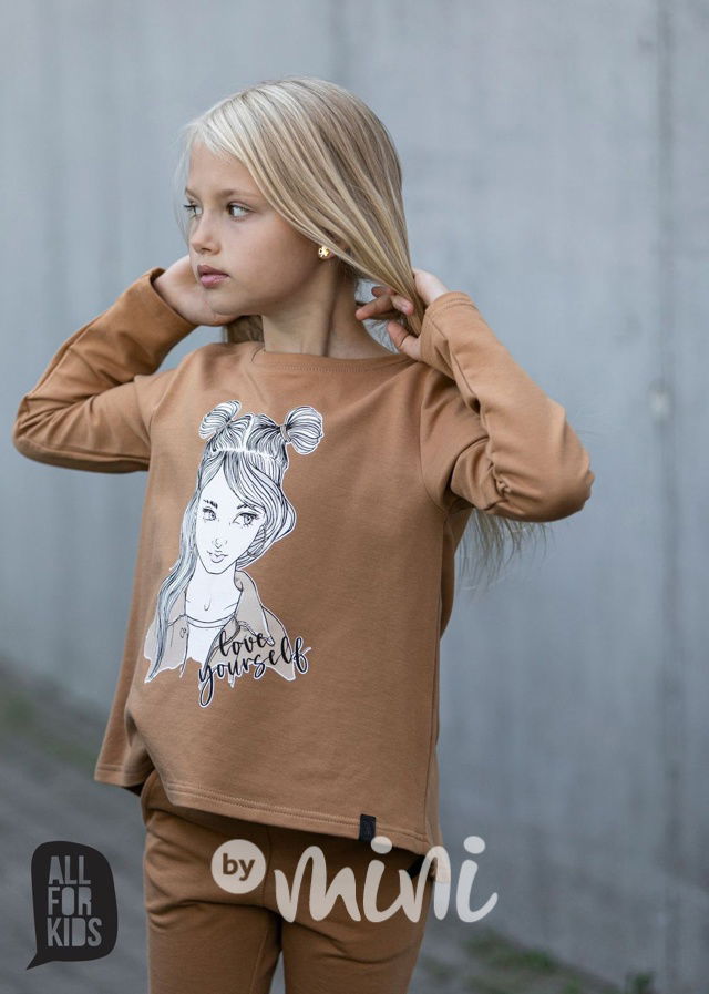 GIRLIE mikinová tunika honey