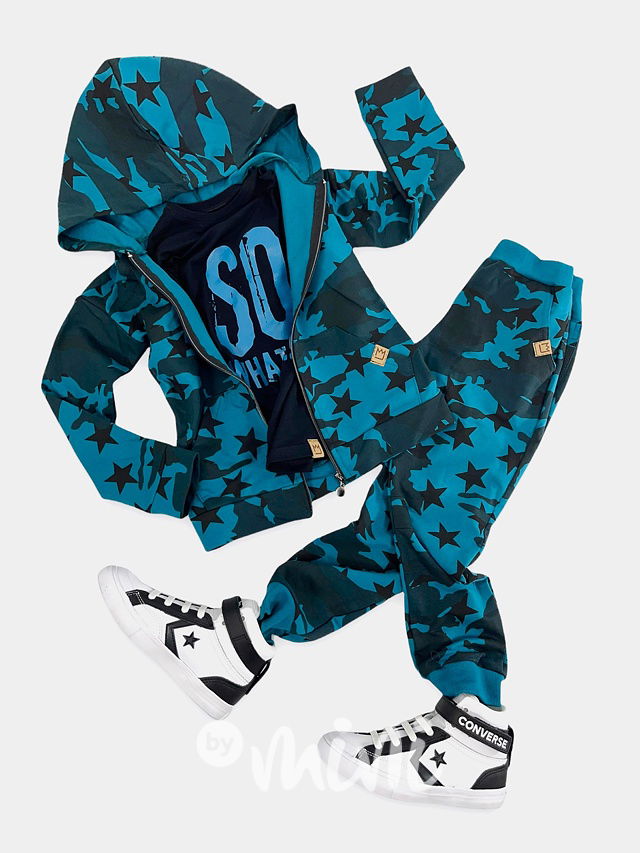 Tepláky petrol army star - BASIC