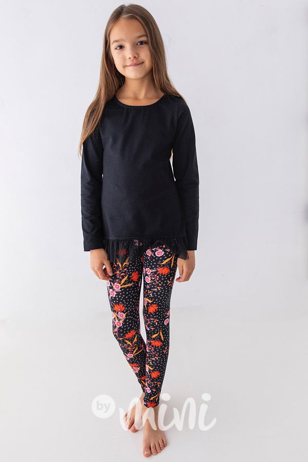 Lily tunika s tylem - černá