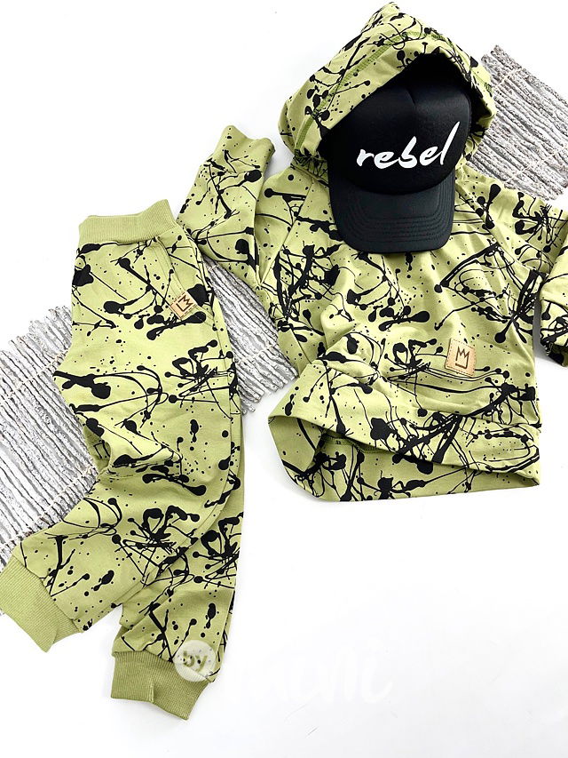 Pistacchio splash tepláky - BASIC