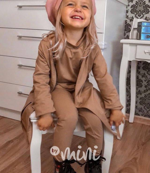 HIT 3-dílný bavlněný komplet beige