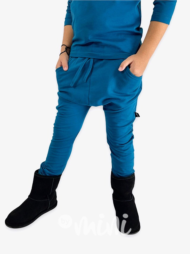 TERMO baggy tepláky BASIC - ocean