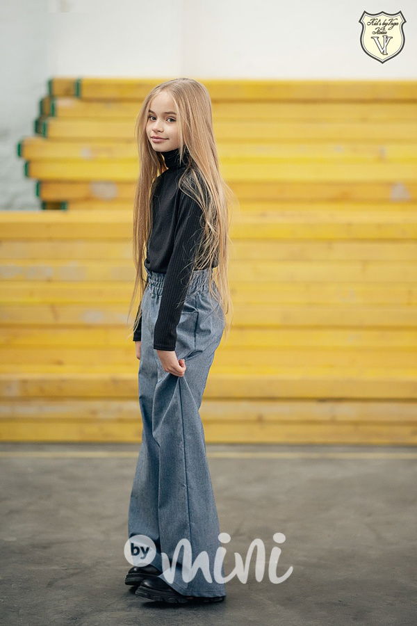 Voga blue jeans kalhoty široké nohavice