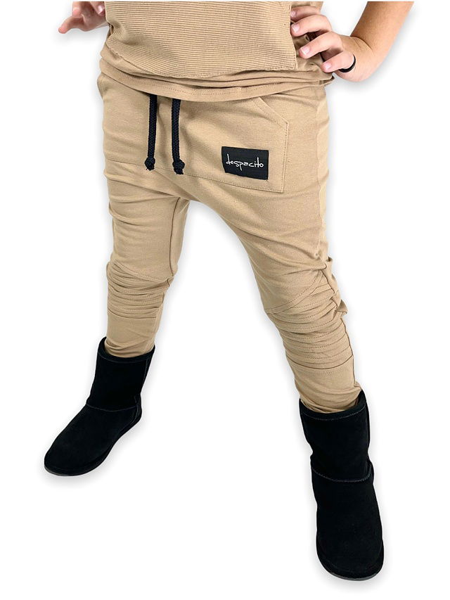 DESPACITO biker tepláky pastel beige